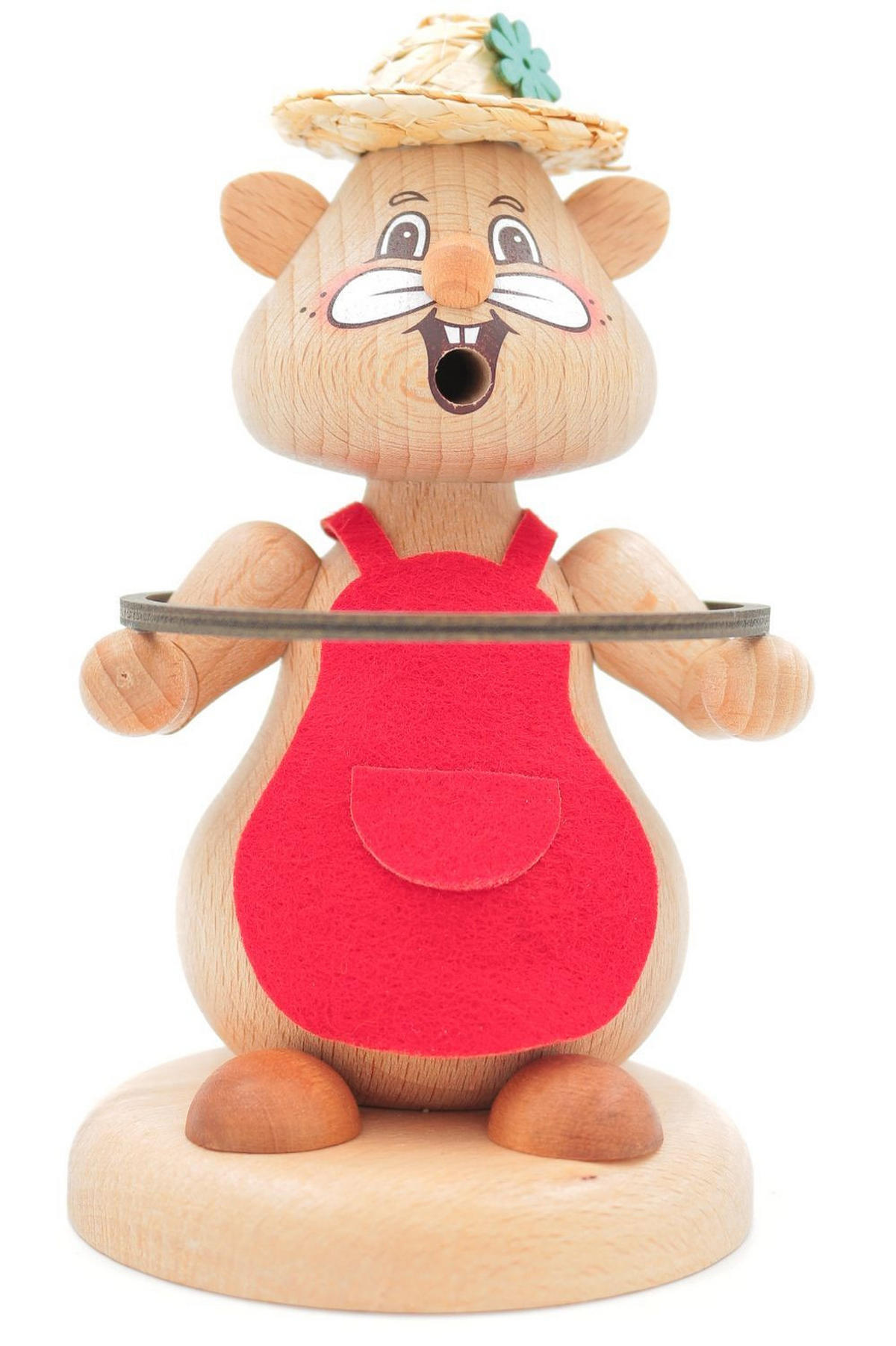 RAUCHFIGUR Hamster Fitnesslady 13 cm - Multicolor, Holz (8/13/0.1cm)