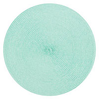 PLATZSET Polypro Mintgrün rund ca. 35 cm Tischset - Mintgrün, Kunststoff (35cm) - TiborTex