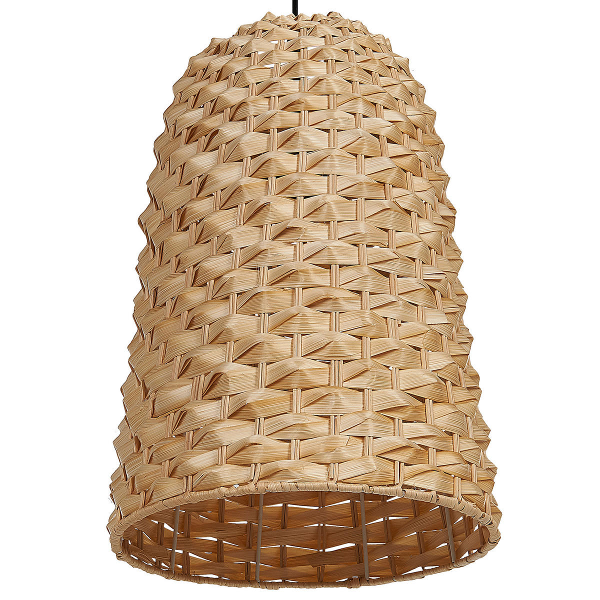 HÄNGELEUCHTE Kerio 29/29/129 cm - Hellbraun, Holz (29/29/129cm) - Beliani