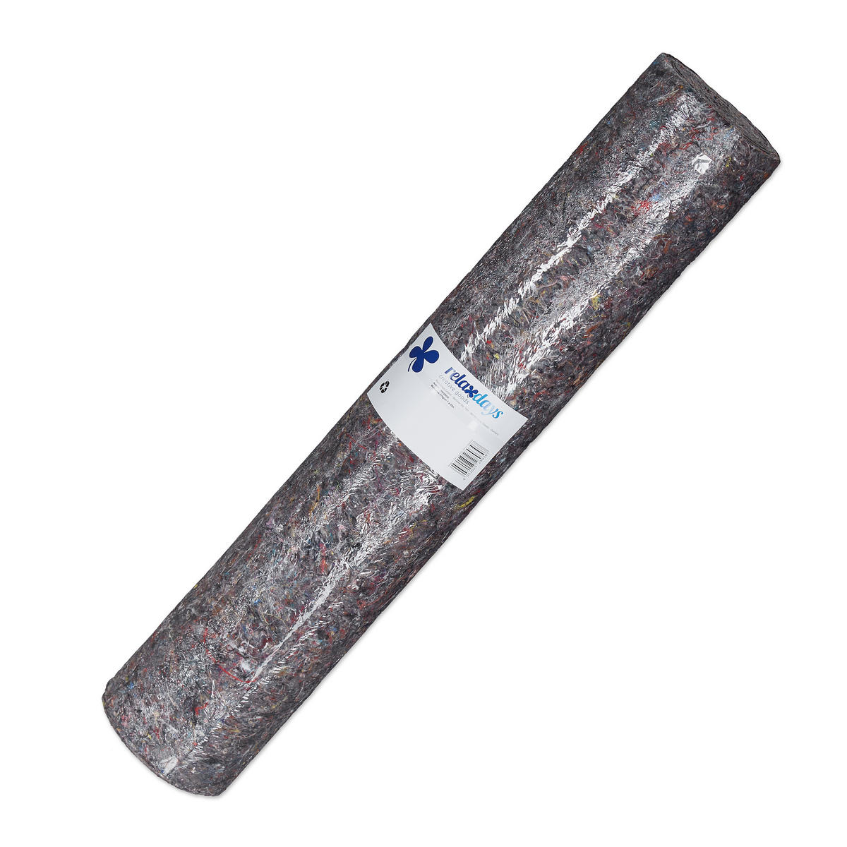 ROUNO Šedé samolepicí 1x25 m 270 g na m² - šedá, textil/plast - Relaxdays