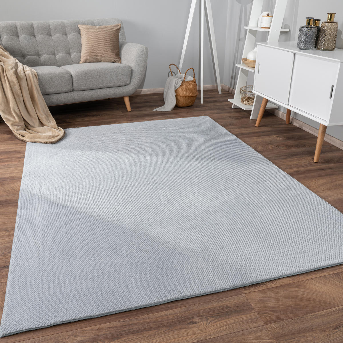 KURZFLORTEPPICH 80/150 cm Sevilla 521 - Grau, Textil (80/150cm) - Paco Home