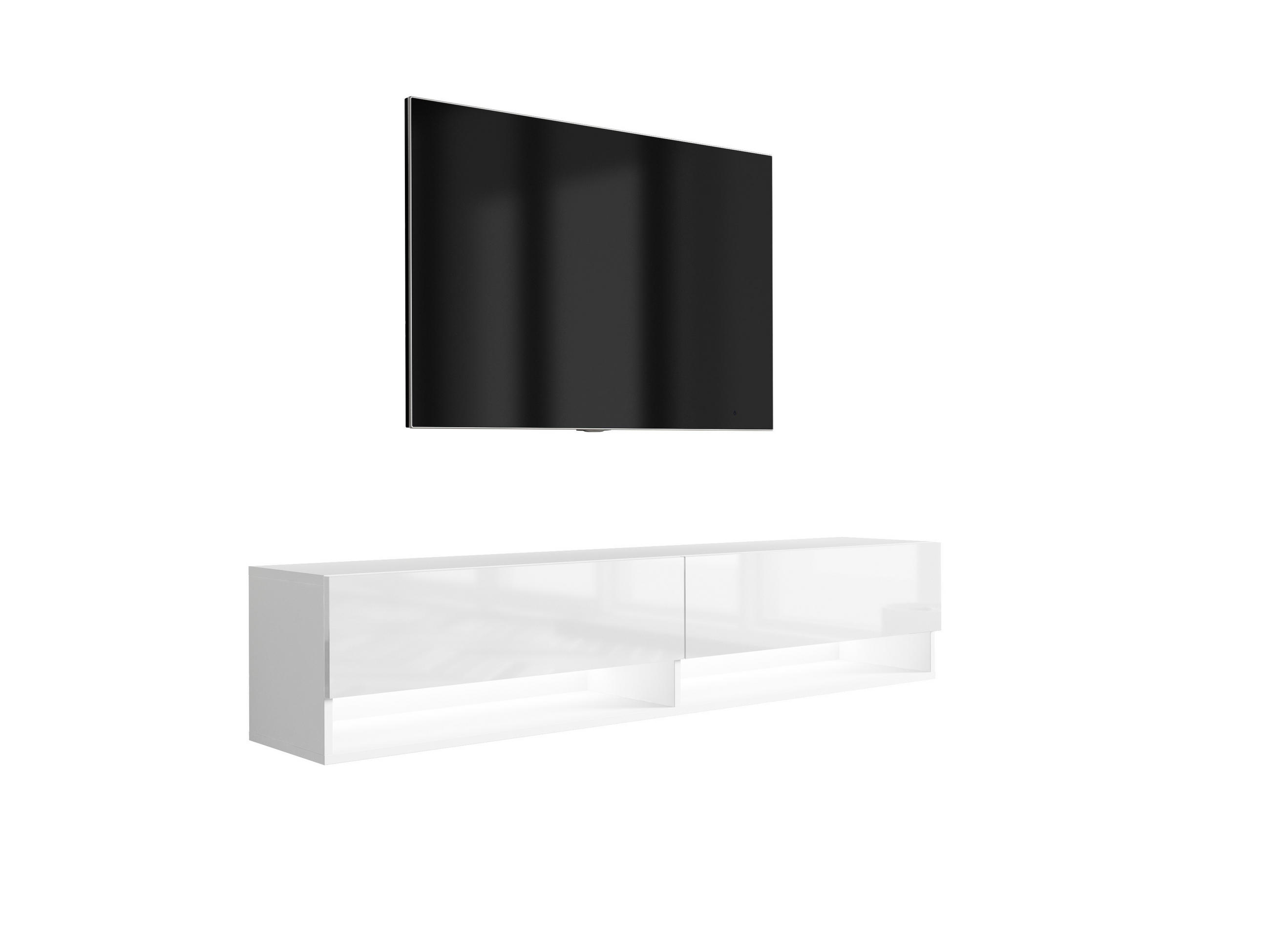 3XE Living Tv-Lowboard Weiß 170x33.6x32 cm