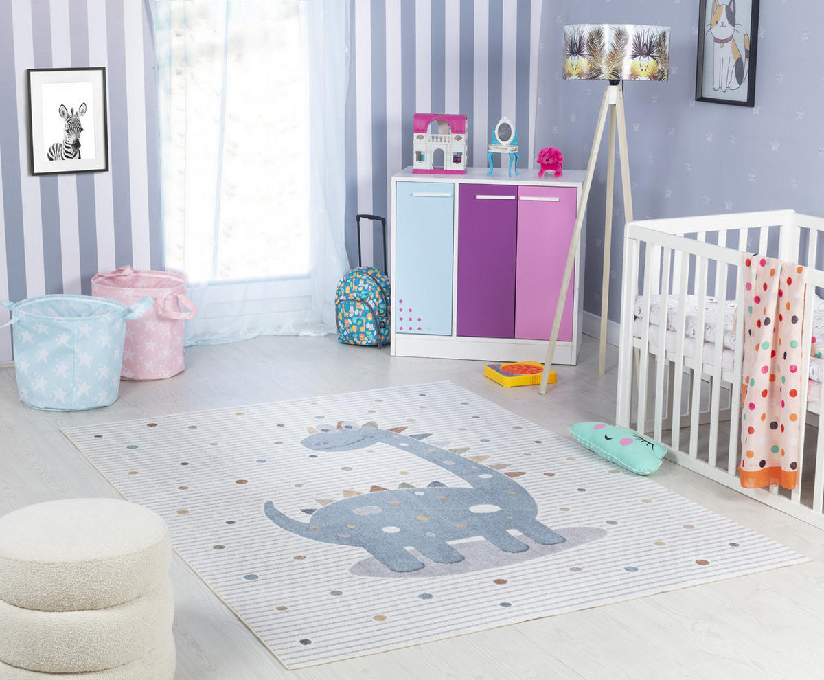 KINDERTEPPICH Maschinenwaschbar 120x170 cm Beige - Beige, Naturmaterialien/Textil (120/170cm) - LIVABLISS