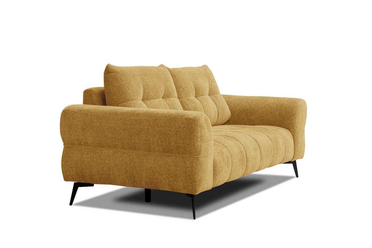 SOFA SALVINI 2,5-Sitzer, gelb - Gelb, Holz/Textil (206/88/99cm) - Courtois Laville