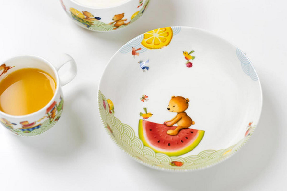 KINDERGESCHIRR Hungry as a Bear bunt 3er Set - Multicolor, Keramik (1/1/1cm) - Villeroy & Boch