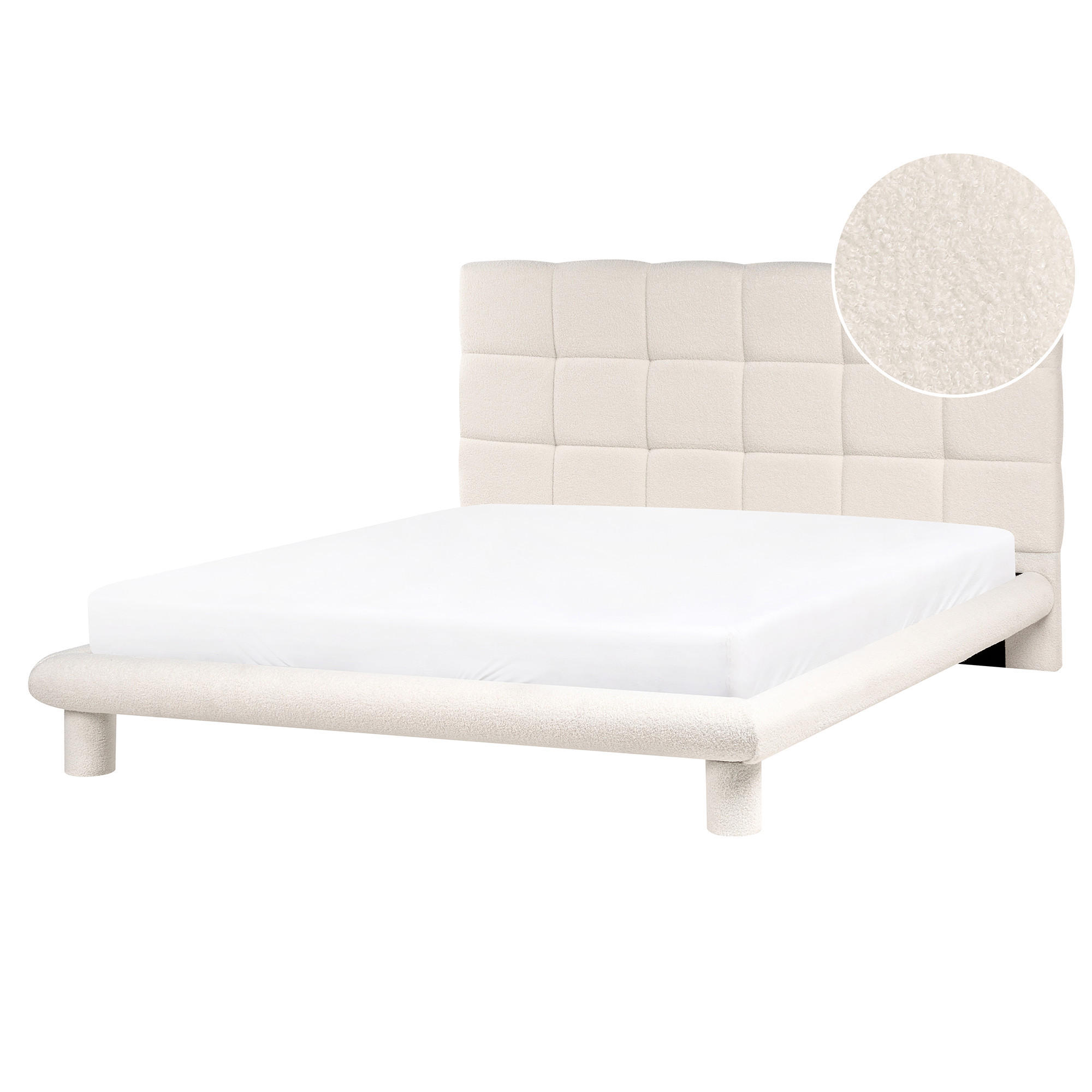 PAT cu somieră 160/200 cm alb crem Cressat