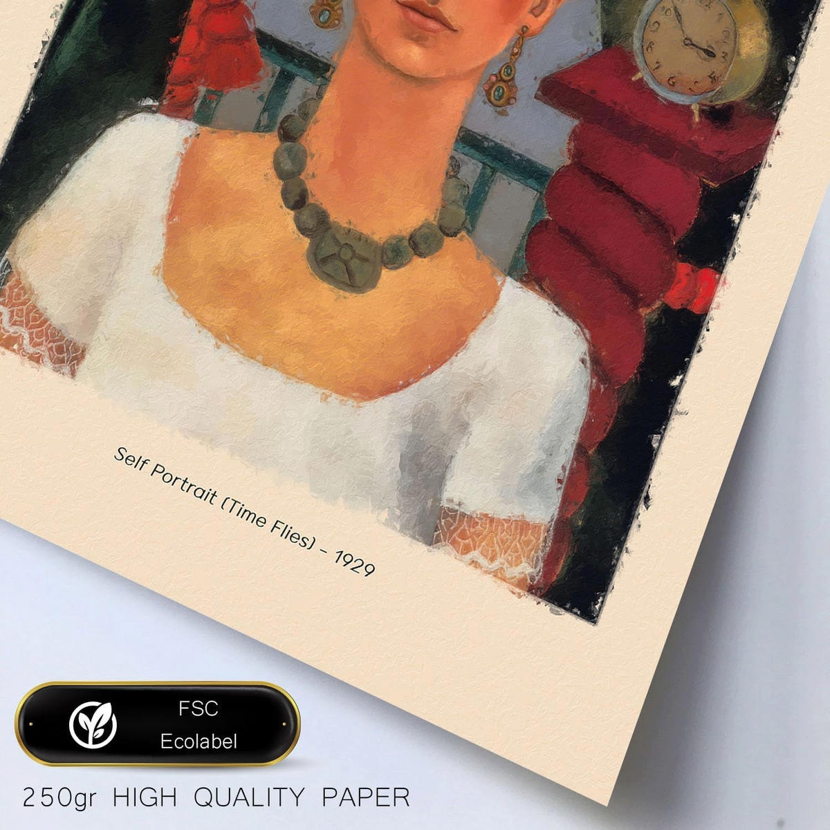 POSTER Set mit 6 Frida Kahlo Größe A3 und A4 Rahmenlos - Klar, Papier (29.7/1/42cm) - Nacnic