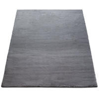 TEPPICH Hochflor Unifarben schmutzabweisend Anthrazit Rechteckig 140x200 - Anthrazit, Textil (140/200cm) - KADIMA DESIGN