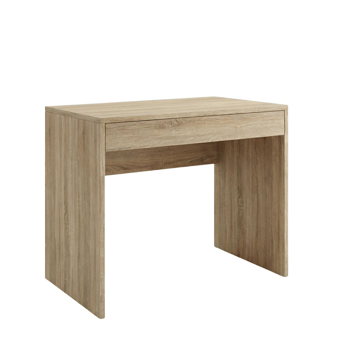 SCHREIBTISCH FORDE BRK1-1S Schubladen Eiche Sonoma - Sonoma Eiche, Holzwerkstoff/Kunststoff (50/75/75cm) - Komodee