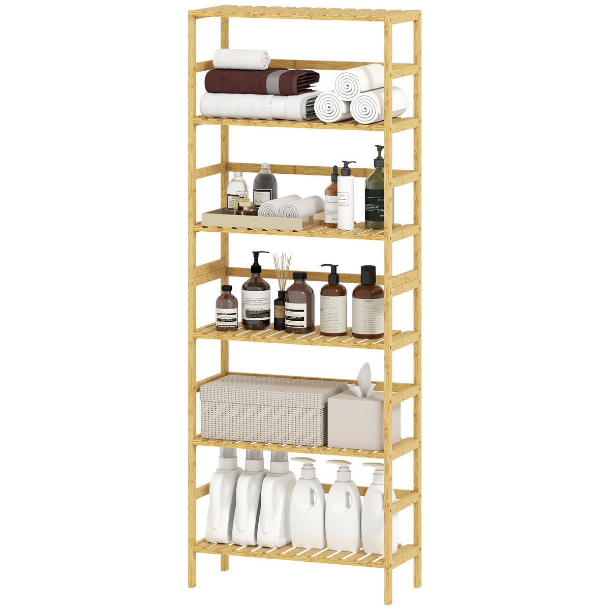 BAMBUSREGAL DE-09379 Natur - Naturfarben, Naturmaterialien (60/161/26cm) - ComfortXL