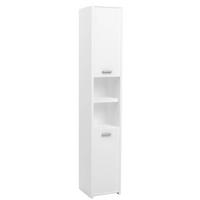 HOCHSCHRANK HANNES - Weiß, Holzwerkstoff (30/165/30cm) - kommodly