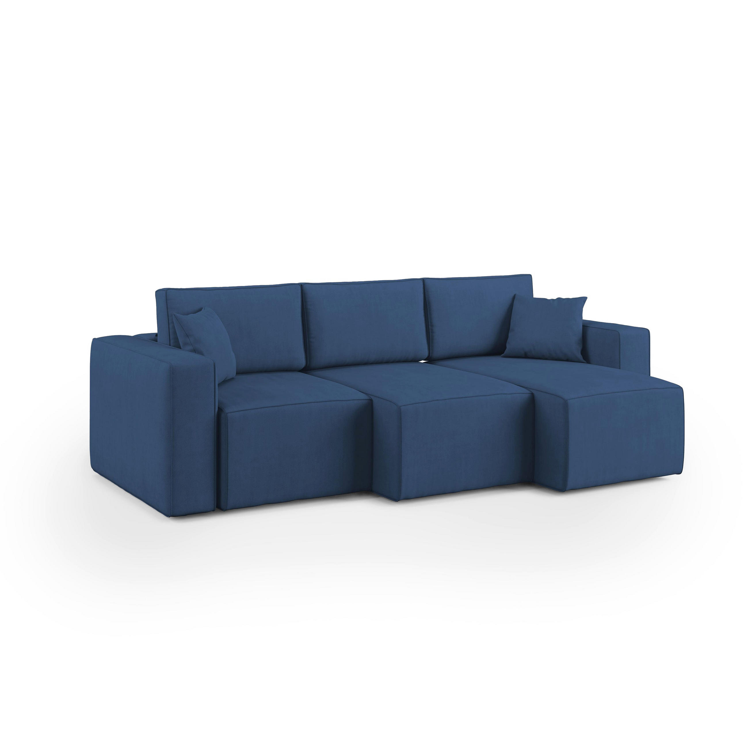LINEARSOFA Morfeo - Blau, Textil (245/86/99cm) - Divani.store