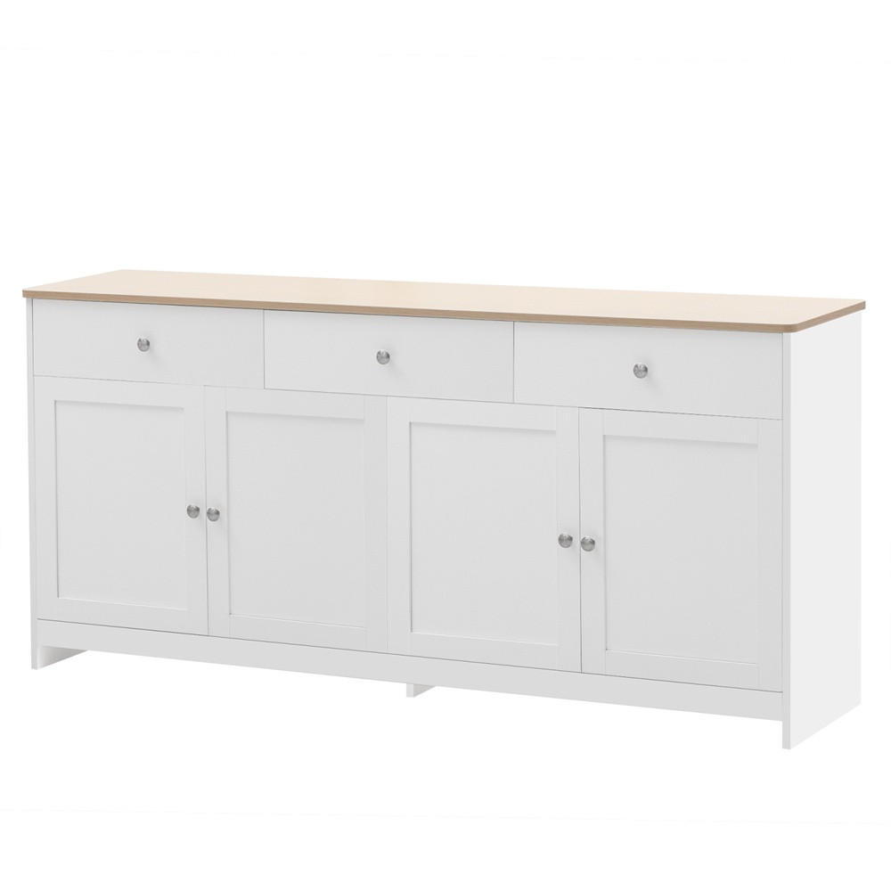 Delfa Sideboard Weiß 160x75x37 cm