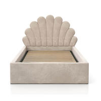 KINDERBETT 90x200 cm mit Stauraum & Matratze in Beige - Beige, Naturmaterialien/Metall (90/200cm) - Kids Collective