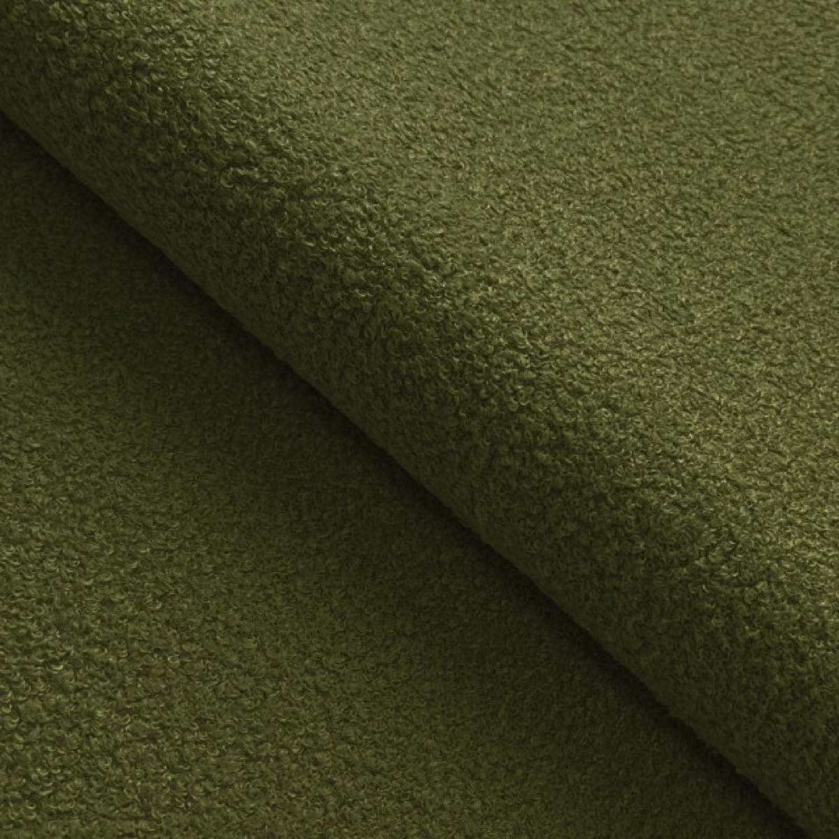 SOFA Grün MILA Ausziehbar Ohne Armlehnen Bouclé - Grün, Textil (214/89/104cm) - Sepro Meble