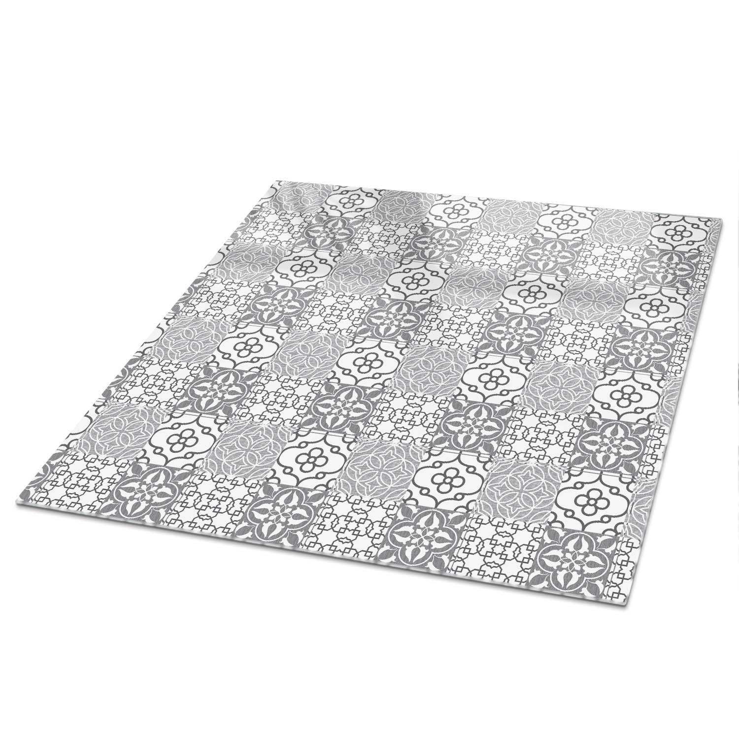 TISCHPLATTE 50x50 cm – Stilvolles Mosaik - Grau, Glas (50/50/0.4cm) - Wallfluent