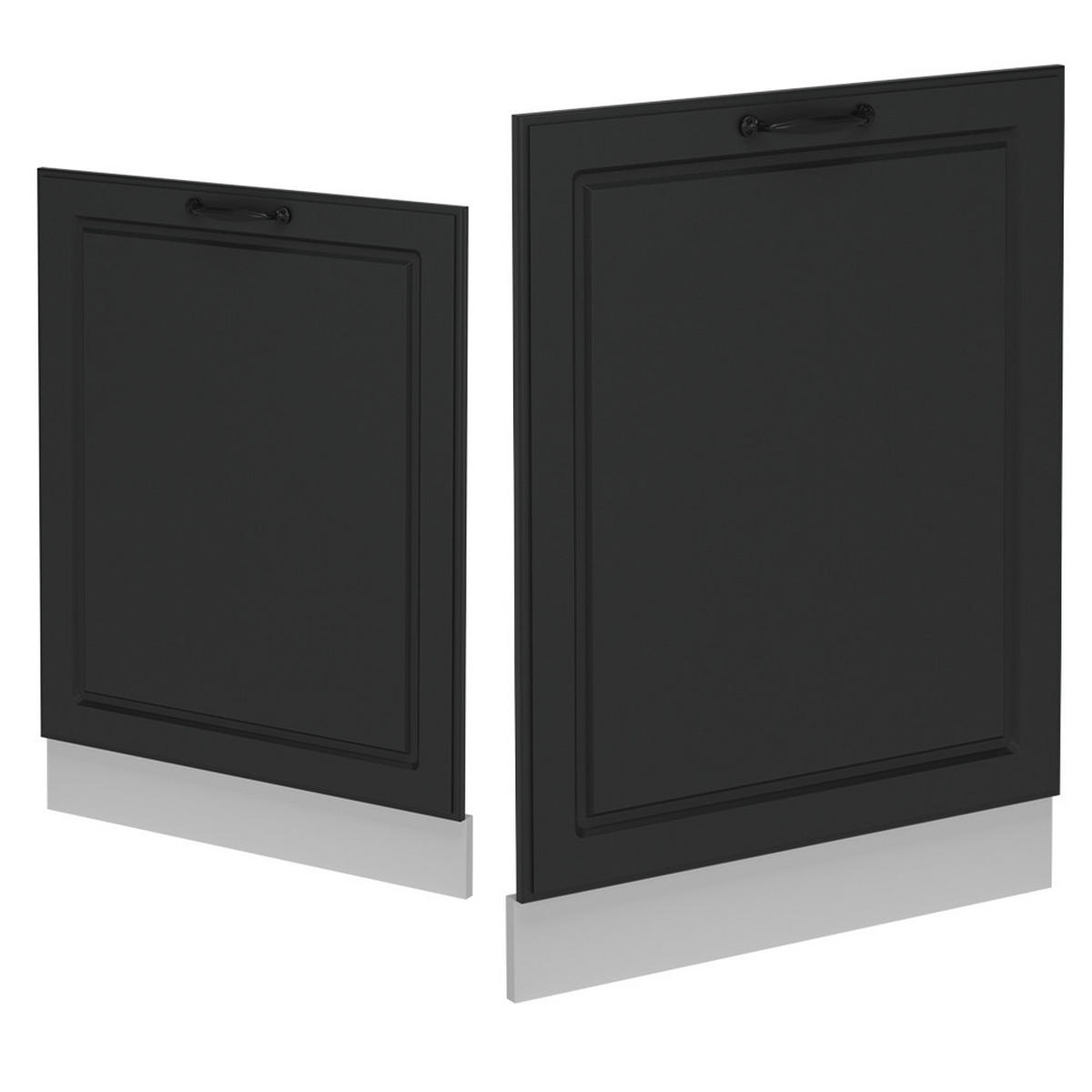 GESCHIRRSPÜLBLENDE R-Line Anthrazit Landhaus 60 cm ohne Arbeitsplatte - Anthrazit/Weiß, Holzwerkstoff (60/81.8/1.6cm) - Vicco