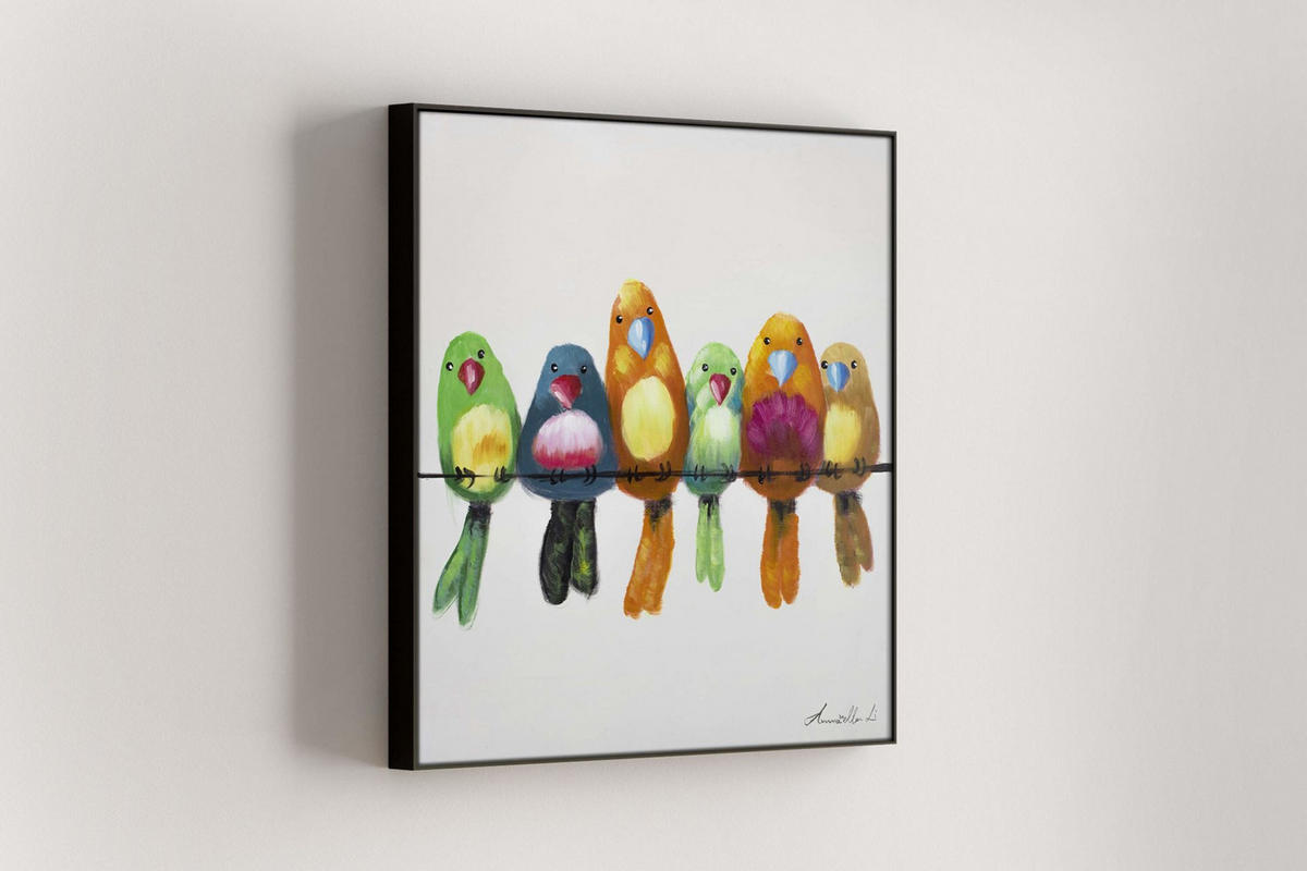 OLEJOMALBA 60/60 cm, Město a architektura - různobarevná/béžová, dřevo/textil (60/60cm) - KUNSTLOFT