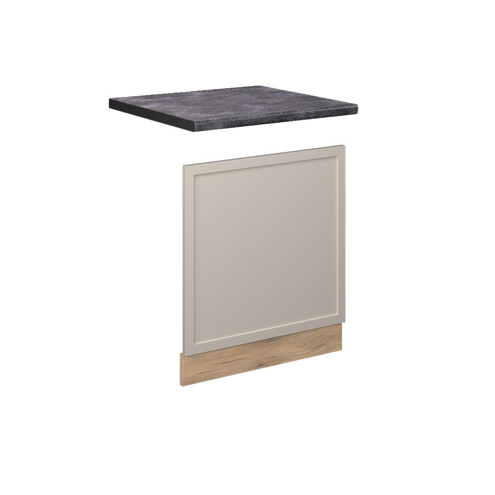 FRONTBLENDE Fame-Line GrauBeige 60 cm, AP Anthrazit - Honigeiche/Eiche Wotan, Holzwerkstoff (60/67.4/1.6cm) - Vicco
