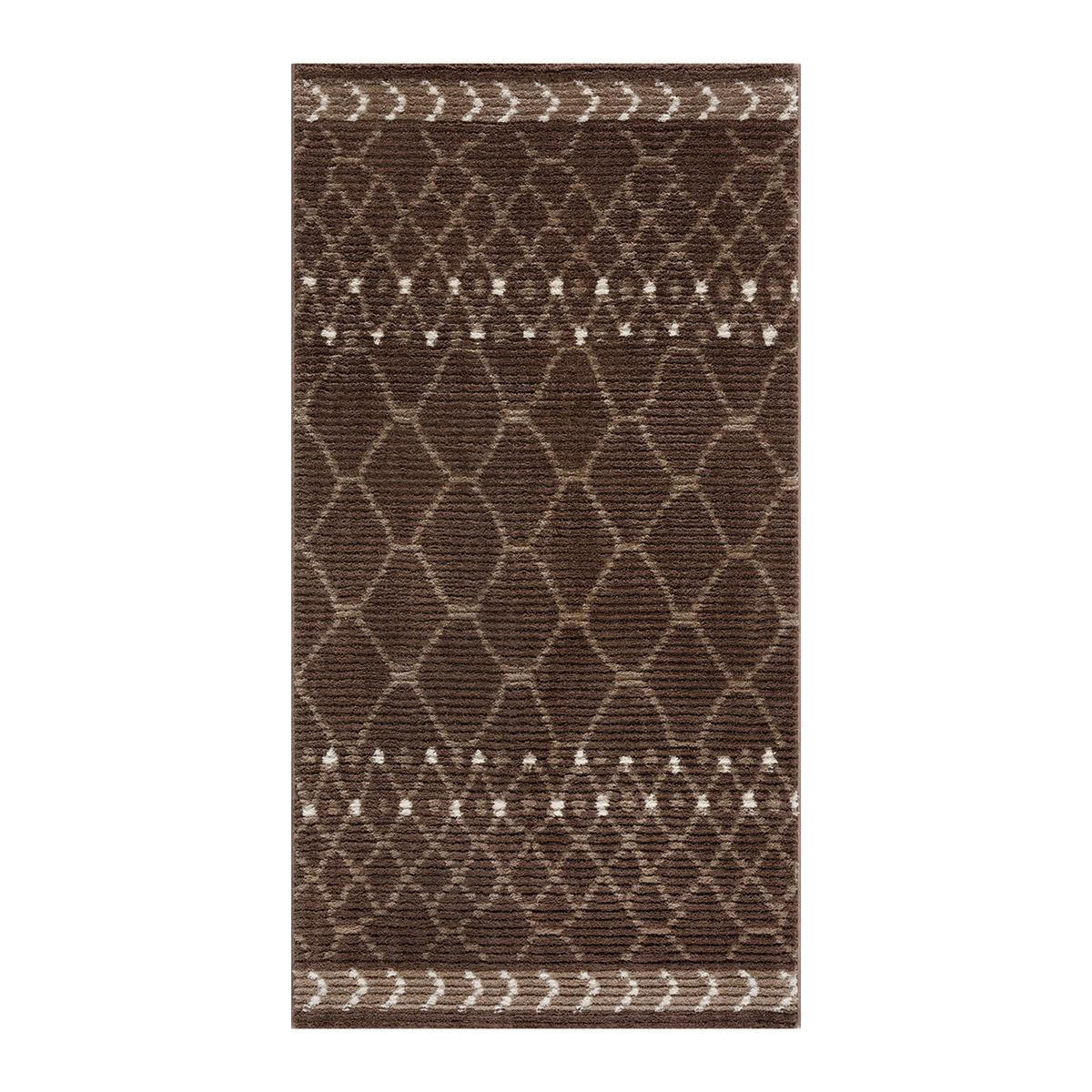 KURZFLOR-TEPPICH April 2312 Braun 80x300 cm - Braun, Textil (80/300cm) - carpet city