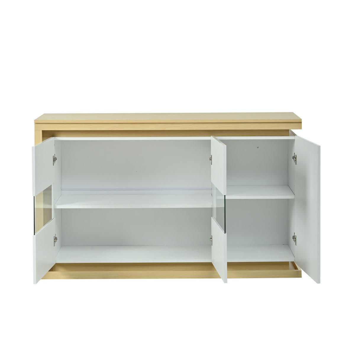 SIDEBOARD Weiß 140/40/84 cm - Weiß, Holzwerkstoff (140/84/40cm) - PANGIVO
