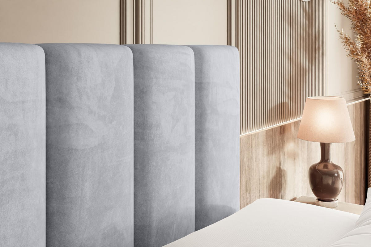 BOXSPRINGBETT elektrisch verstellbar mit 2 Matratzen H4/Taschenfederung AMEL EL 160 x 200 Grau - Grau, Holzwerkstoff (167/200cm) - ALTDECOR