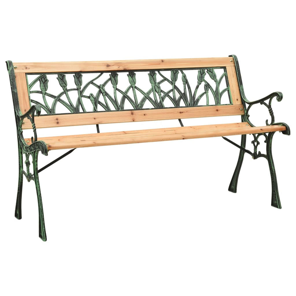 furnicato Gartenbank Braun 122x73x54 cm