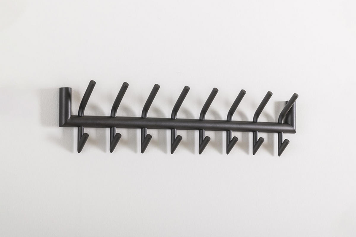 GARDEROBE FABIA Grau Metall - Grau, Metall (78/19/10cm) - KAWOLA