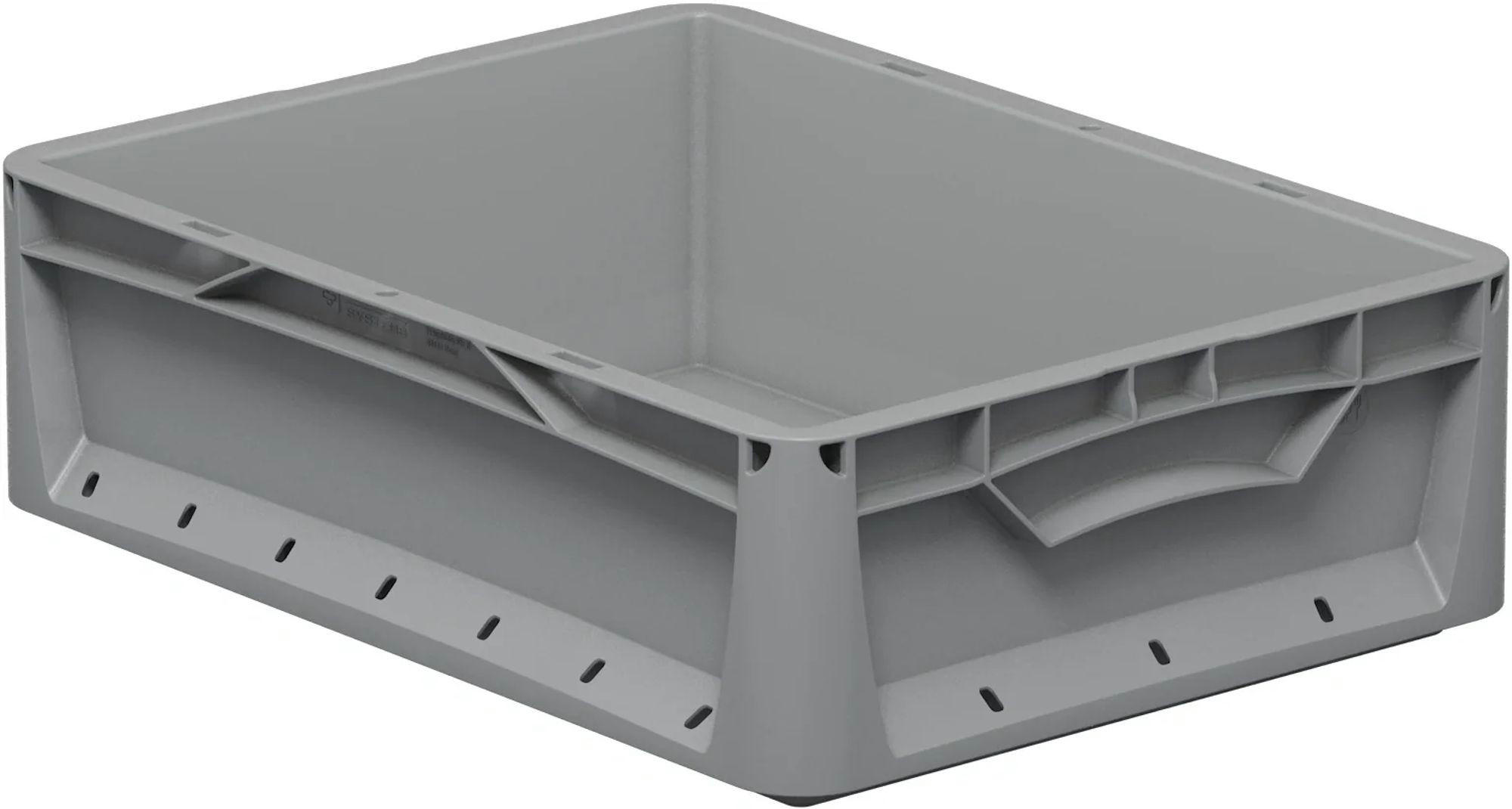 SICHTBOX, 40x30x12cm, grau, 11,4 Liter - Grau, Kunststoff (30/12/40cm) - Westfalia