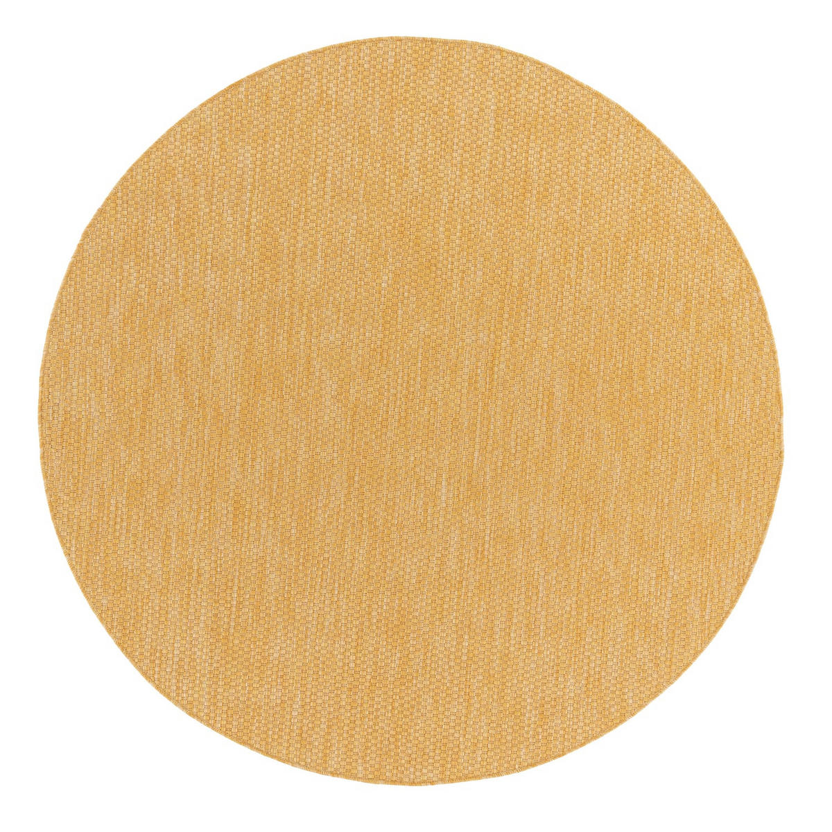 OUTDOORTEPPICH Gelb Ø 200 cm - Gelb, Kunststoff (200/200cm) - TT Home