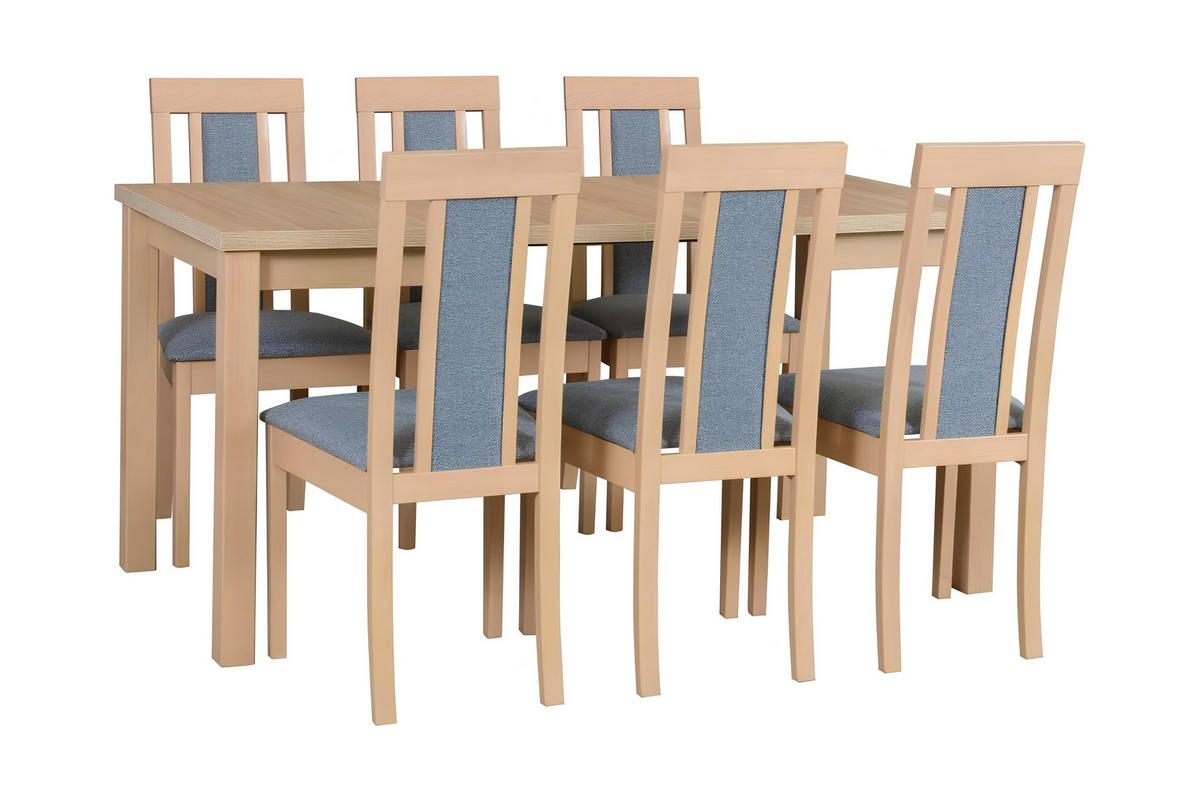STUHL 2er Set Roma 11, sonoma - Fango/Sonoma Eiche, Holz (45/96/41cm) - Leaf Design