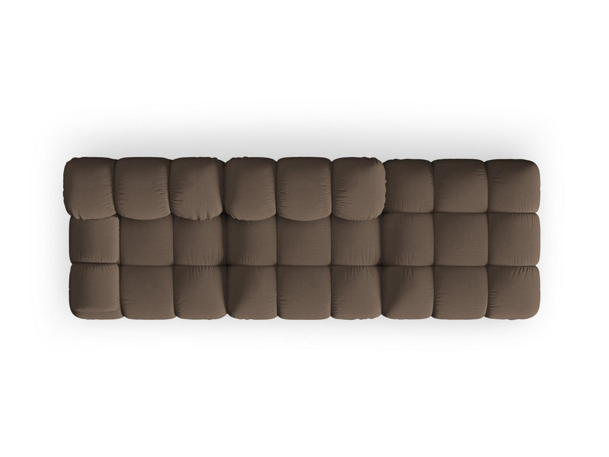 SOFA modular rechts Bellis aus 3D-Stoff braun 4 Sitzplätze - Braun, Textil (282/70/94cm) - Micadoni