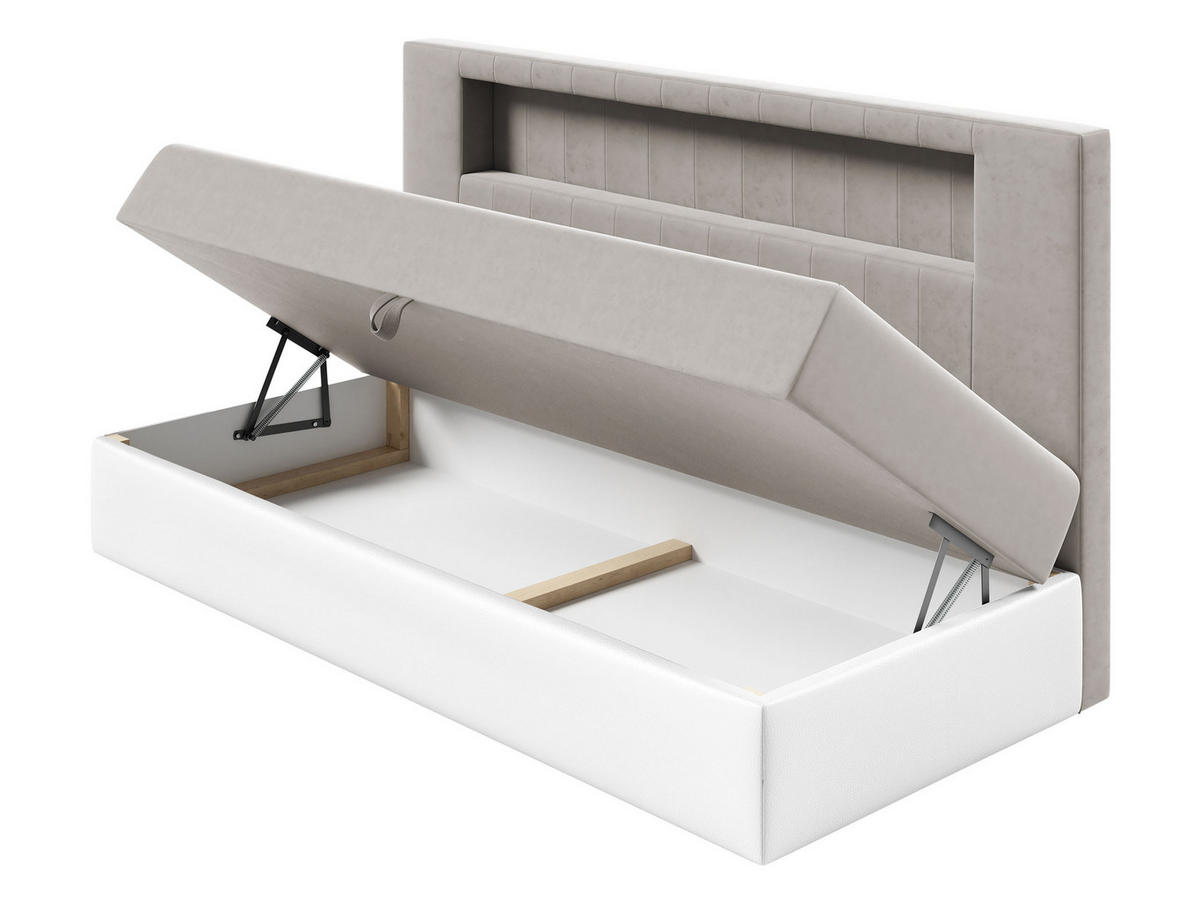 BOXBETT Gold Junior 2 - Blau/Weiß, Holz (100/200cm) - MIRJAN24