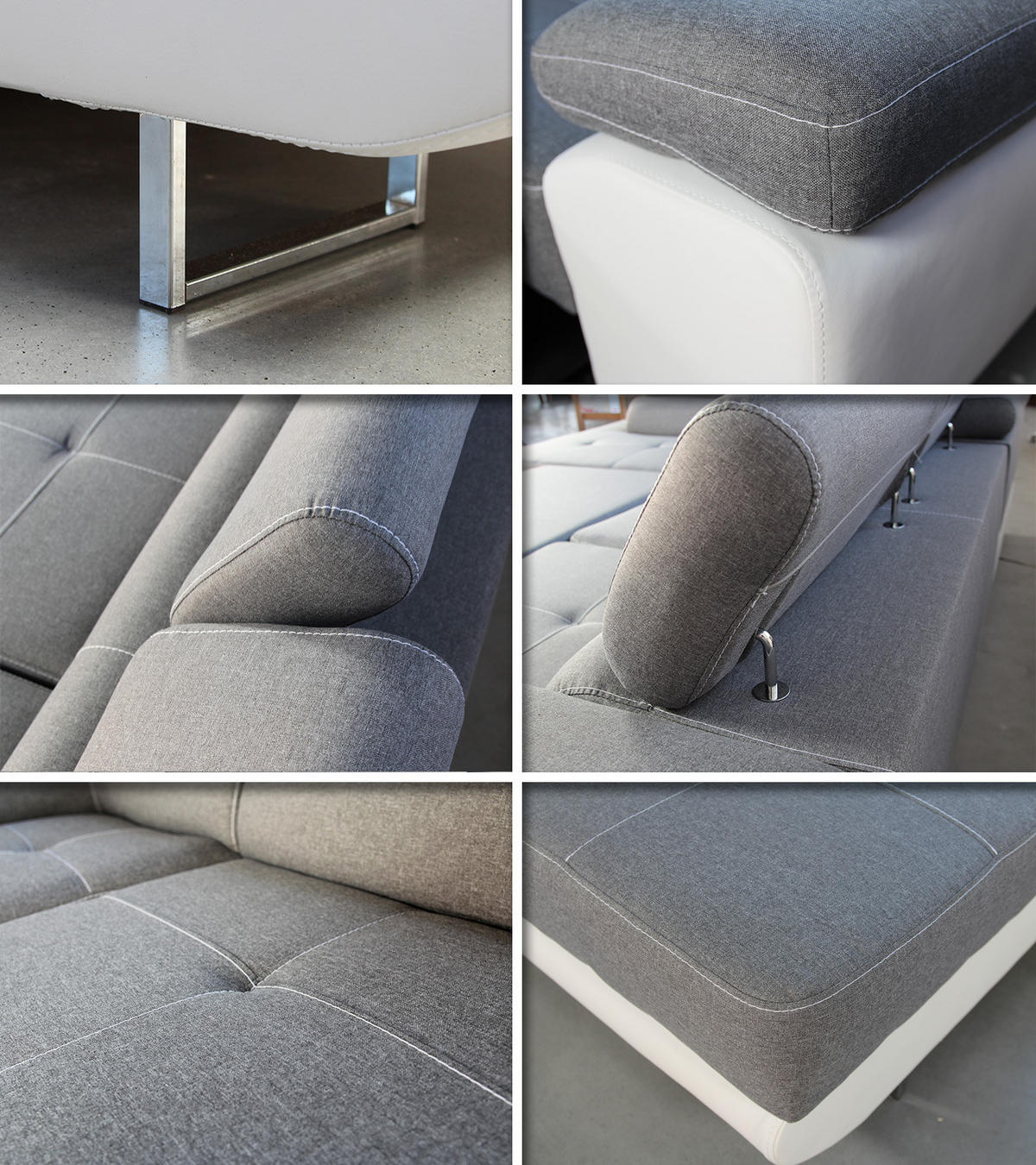 ECKSOFA Caris, Seite: Links - Hellgrau/Grau, Holz/Textil (273/203cm) - Sofnet