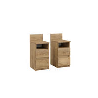 NACHTTISCH Monty Goldkraft Eiche 25 x 59.1 cm 2er Set - Eiche Wotan, Holzwerkstoff (25/59.1/32.3cm) - Vicco