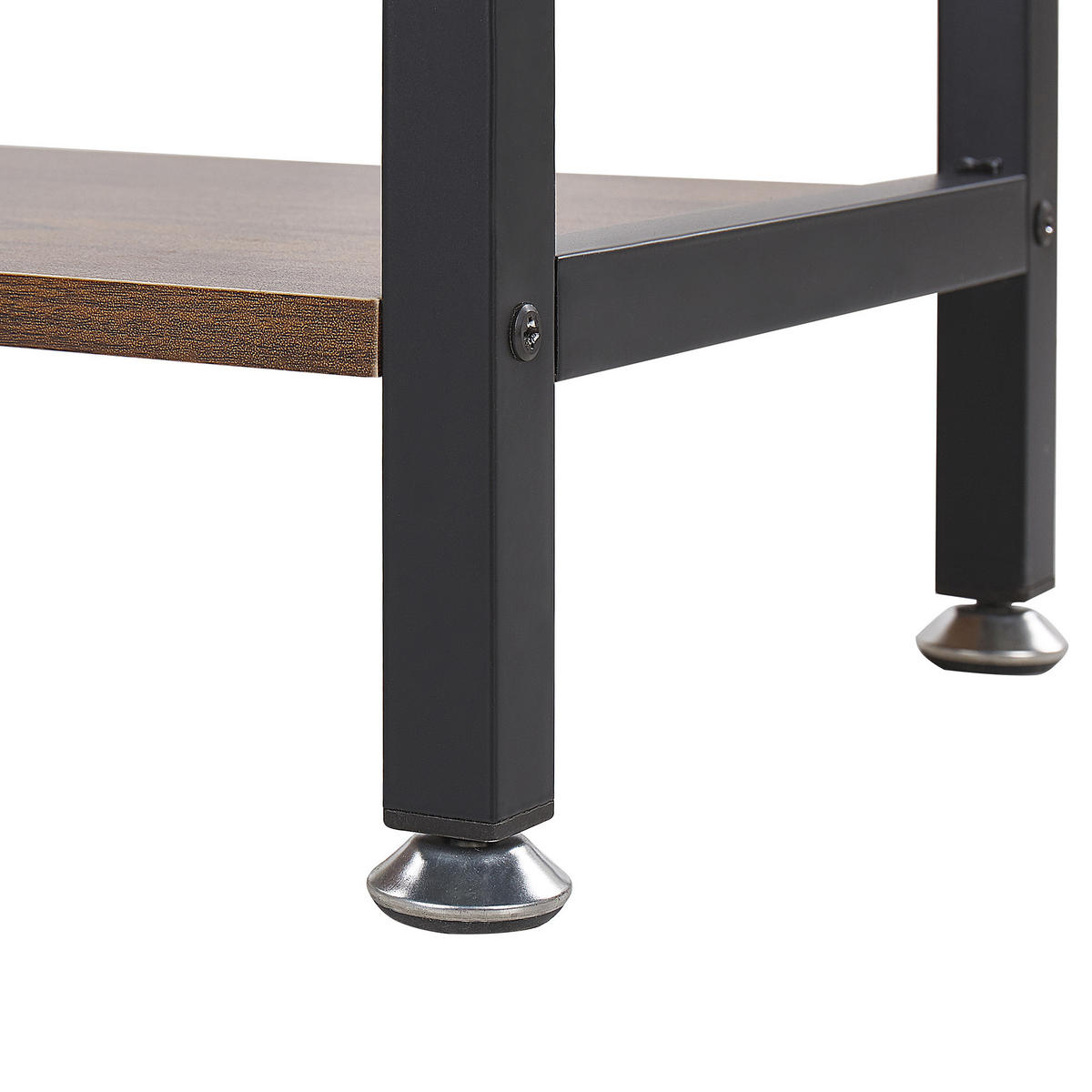 REGAL 5 Fächer Dale - Dunkelbraun, Holzwerkstoff (47/150/30cm) - Beliani