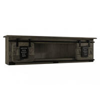 WANDREGAL Mango 130x25x35 grau lackiert RAILWAY #265 - Grau, Holz (130/35/25cm) - Massivmoebel24