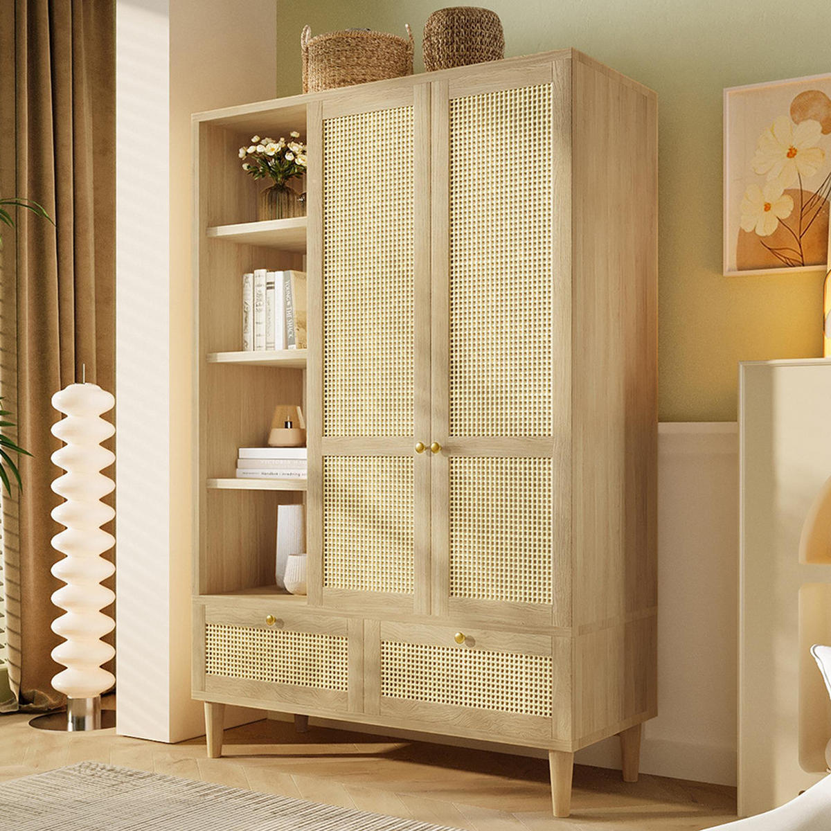 KLEIDERSCHRANK 180x120x50 cm in Eiche - Eichefarben, Holz (120/180/50cm)