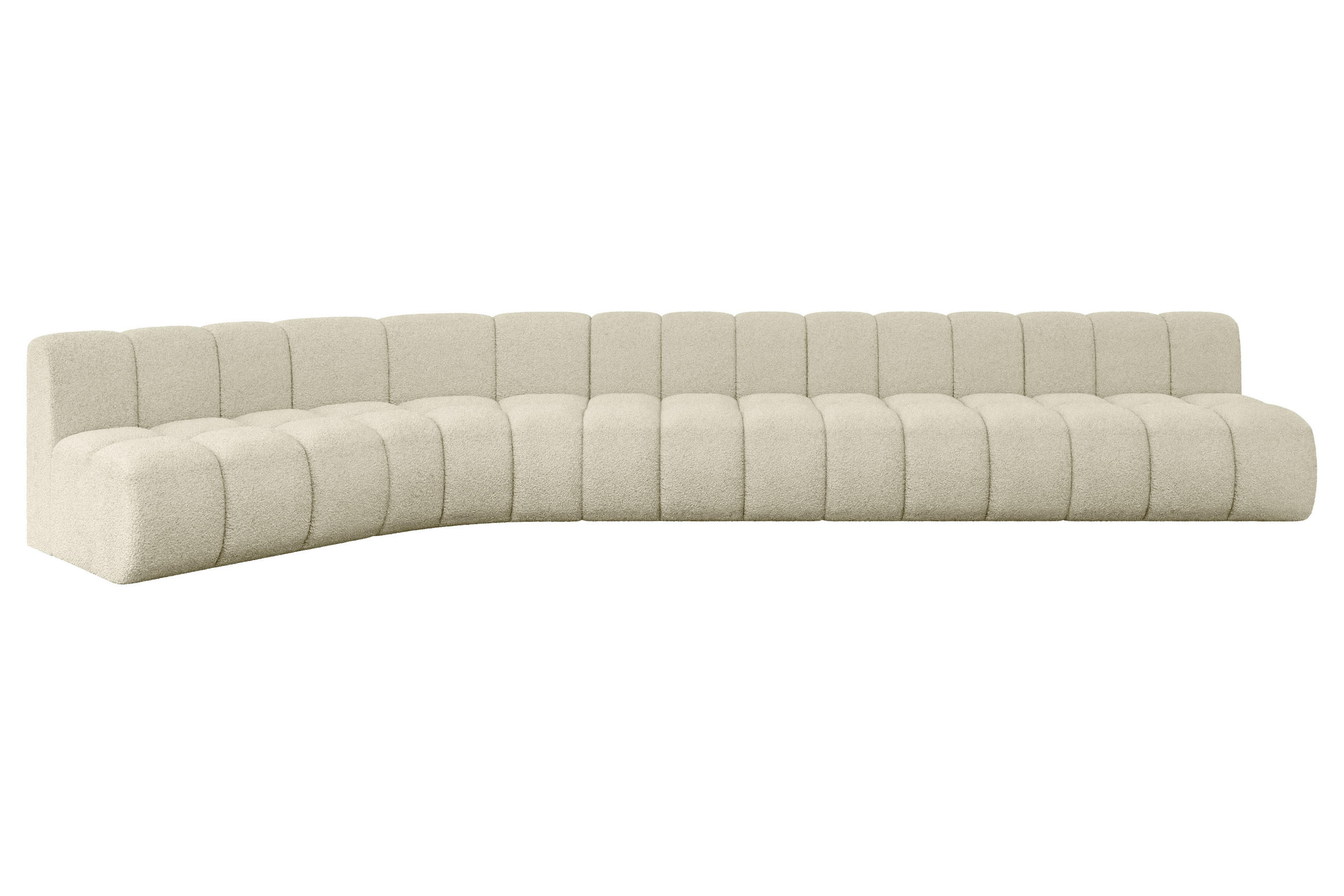 ECKSOFA modulares Sofa Montra-L3 - 472x174x70 cm Beige - Beige, Holzwerkstoff/Textil (472/174cm) - ALTDECOR