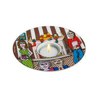TEETASSE Christmas with the Family - Pop Art James Rizzi Bunt Hartporzellan - Multicolor, Keramik (0.35L) - Goebel