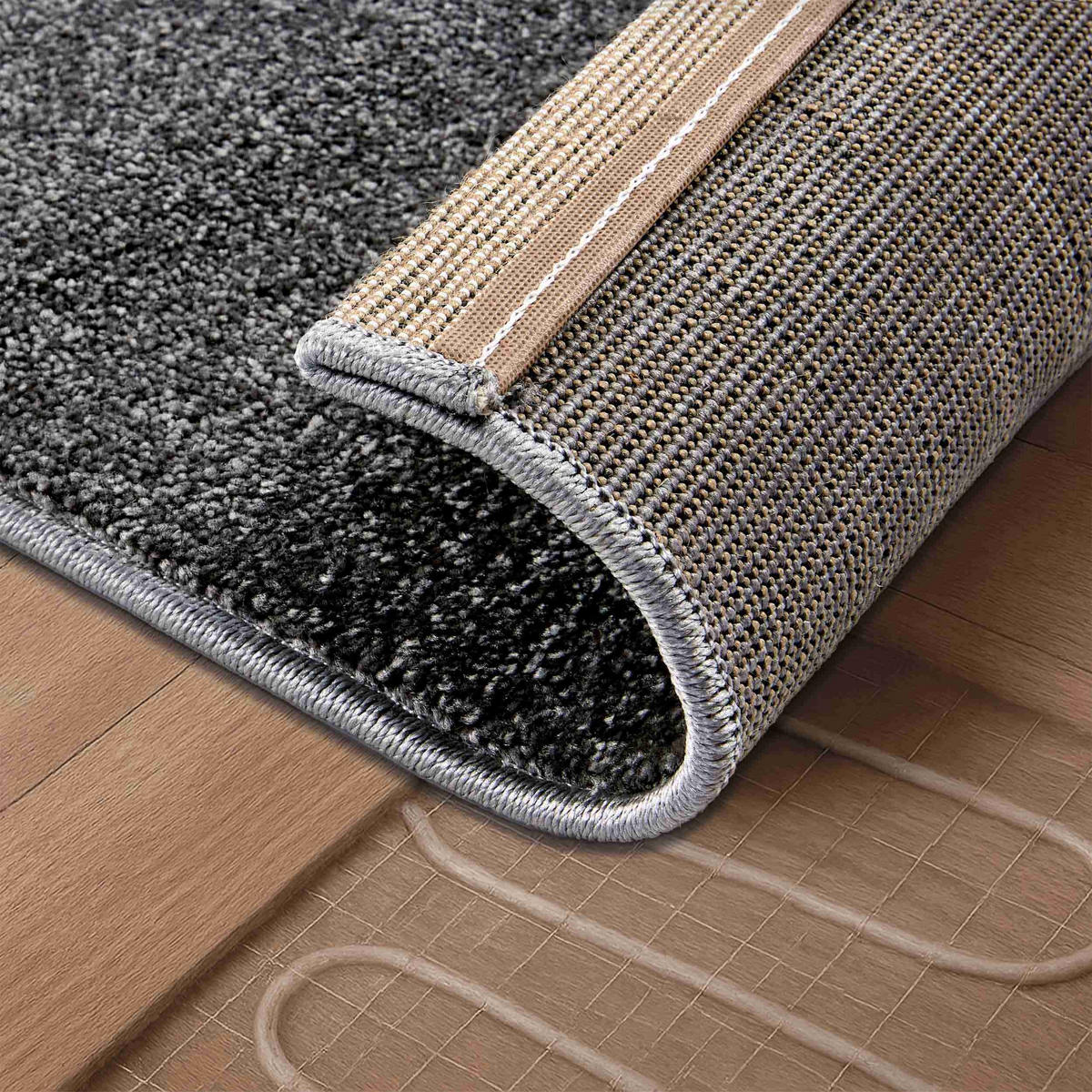 KURZFLORTEPPICH SAMMY - Grau, Textil (160/230cm) - Astra
