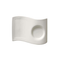 KAFFEE UNTERTELLER NewWave weiß 20 x 14 cm - Weiß, Keramik (1cm) - Villeroy & Boch