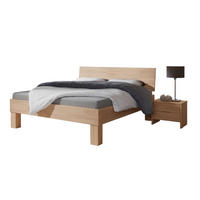 MASSIVHOLZBETT Basic 01 / 160 x 210 cm / buche-natur-geölt - Buchefarben, Holz (160/210cm) - BED BOX