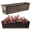 BALKONBLUMENTOPF 60 cm, Braun - Braun, Kunststoff (17/60cm) - KADAX