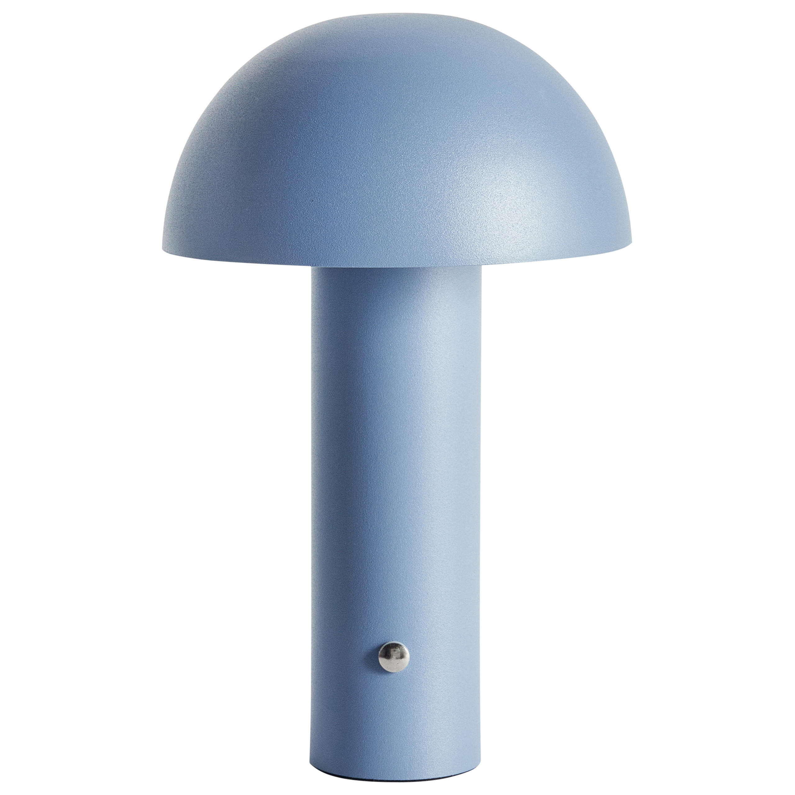 LED-TISCHLEUCHTE Blau/Weiß Bojo - Blau/Weiß, Metall (14/14/25cm) - Beliani