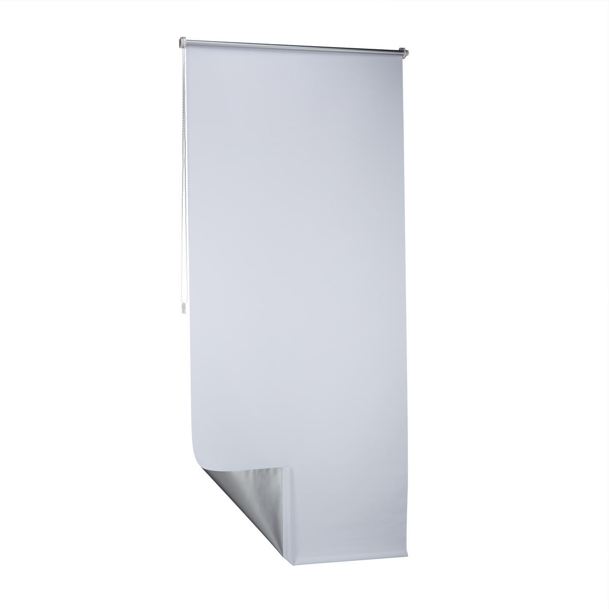 VERDUNKLUNGSROLLO - Weiß, Kunststoff/Textil (90/210/3.5cm) - Relaxdays