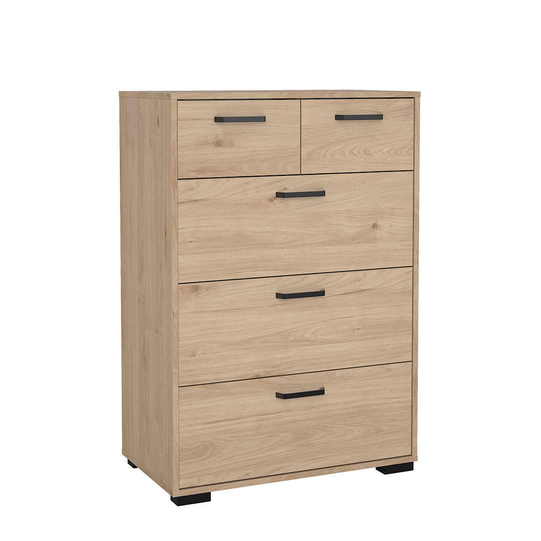 KOMMODE, Sofia, Eiche, Holzwerkstoff, 71 x 40 x 102 cm - Eichefarben, Holzwerkstoff (71/102/40cm) - ebuy24