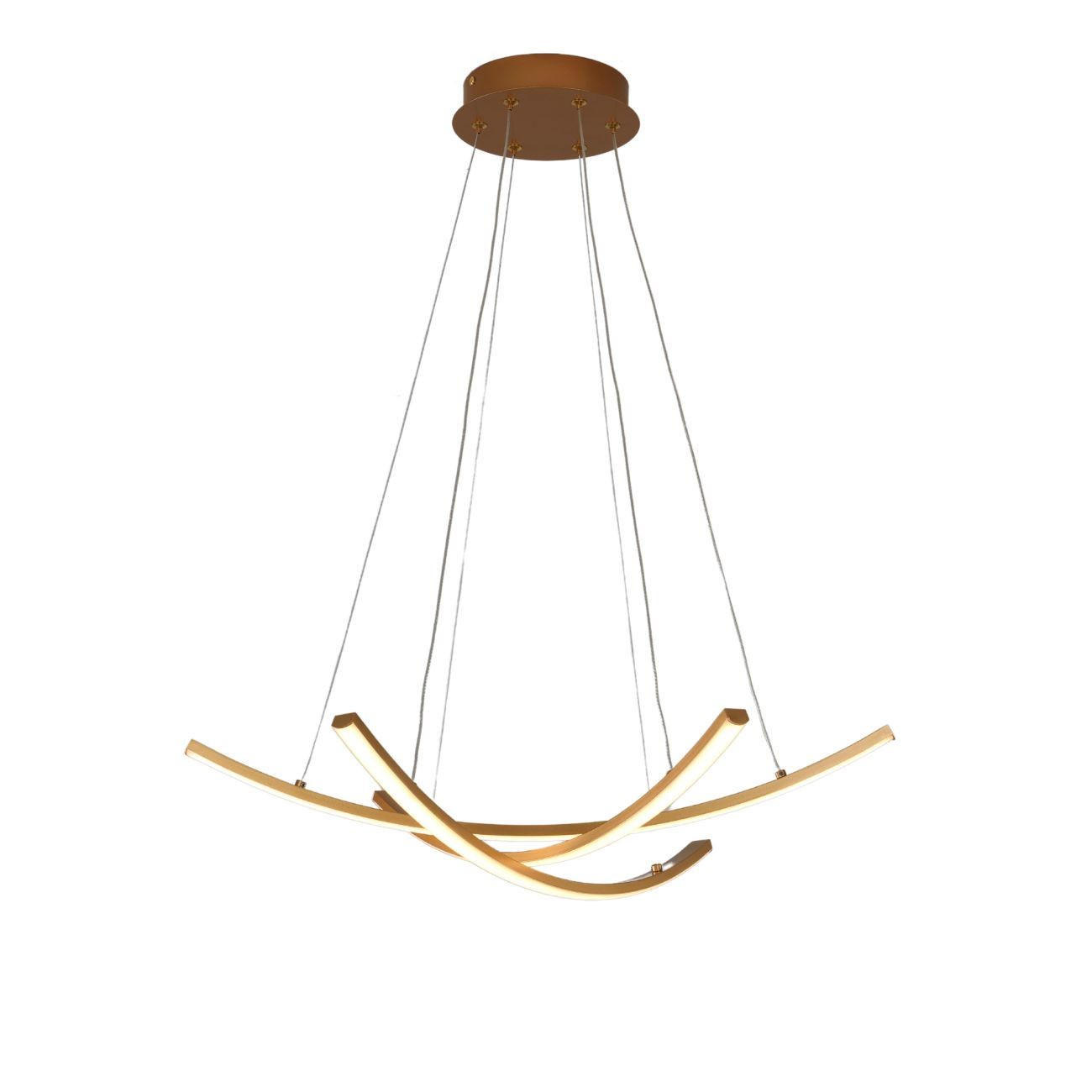 HÄNGELEUCHTE Heidi, Gold / Messing, 16cm - Goldfarben, Metall (16/60/16cm) - KOSILUM