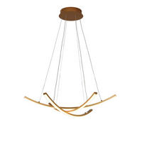 HÄNGELEUCHTE Heidi, Gold / Messing, 60cm - Goldfarben, Metall (60/60/16cm) - KOSILUM