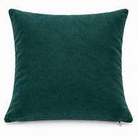KISSENBEZUG Petrol 40x40 Samt weich - Petrol, Textil (40/40cm) - TiborTex